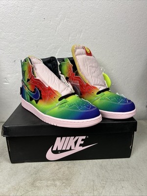 Nike Air Jordan 1 Retro OG High x J Balvin Multicolor Tie Dye High Top Sneakers