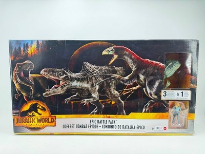 Jurassic World Dominion Epic Battle Pack 3 Dinosaurs 1 Figure New 2.70LB
