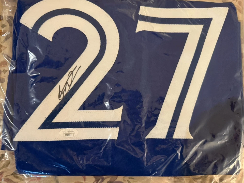 VLADIMIR GUERRERO JR Autographed Auto MLB Jersey Blue Jays Signed JSA COA - Image 2 of 3