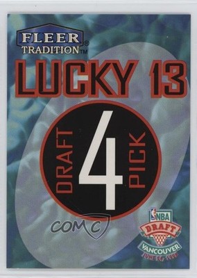 1998-99 Fleer Tradition Lucky 13 Expired Redemption Draft Pick 4 #4 0c4a