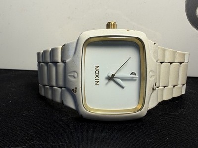 Nixon The Player Watch  White/ Gold