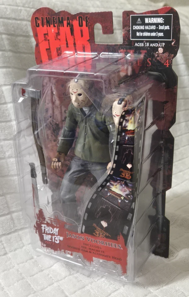 2008 Mezco Toys 电影院恐惧星期五 13 第 3 部分 JASON VOORHEES 7 英寸可动人偶 — 第 2/4 张图片