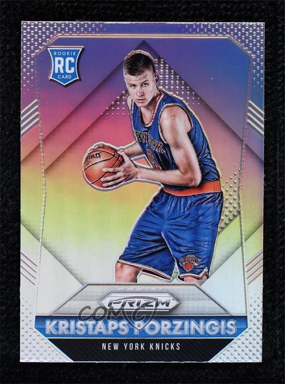 2015-16 Panini Prizm Rookies Silver Prizm Kristaps Porzingis #348 ho5