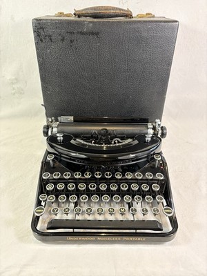 Schreibmaschine Underwood Noiseless Tragbar 1930er Jahre