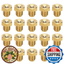 20 M6x1mm Flush Low Profile Zerk Grease Fittings Plug Flat Hex Head Thread M