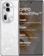OPPO Reno 11 Pro 5G (Bianco 256GB 12GB RAM) 6.7" 50MP Dual Sim Versione Globale.