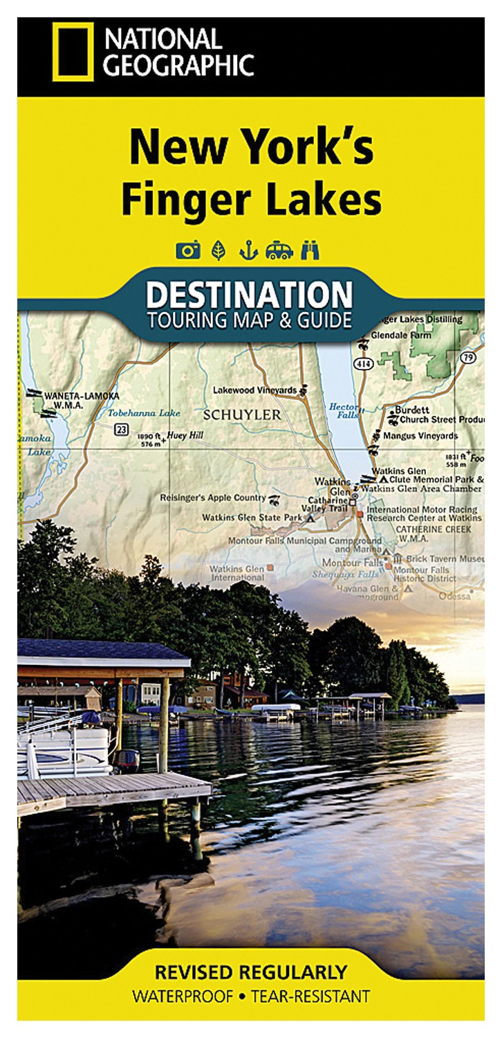 Откройте для себя красоту Фингерных озер Нью-Йорка с помощью карты National Geographic