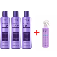 Cadiveu Plastica dos Fios Keratin Treatment 3x 300mL+Cadiveu Liso Magico 215ml