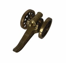 Vintage Miniature Brass Cannon Civil War Paperweight