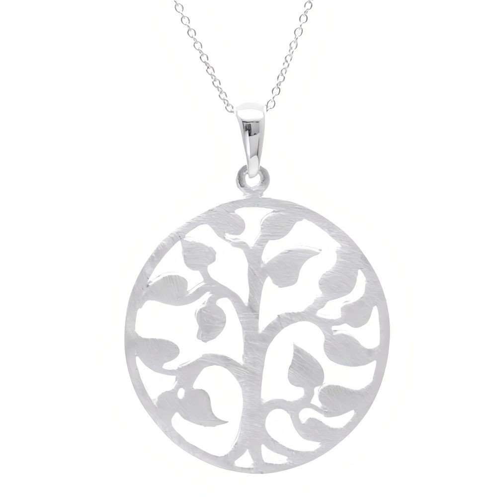 Collier Arbre de Vie en argent massif 45 cm, le cadeau d'anniversaire idéal pour elle