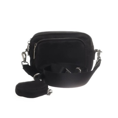 Umhängetasche, Damen, Schwarz, 17, 6, 14 cm #MHN