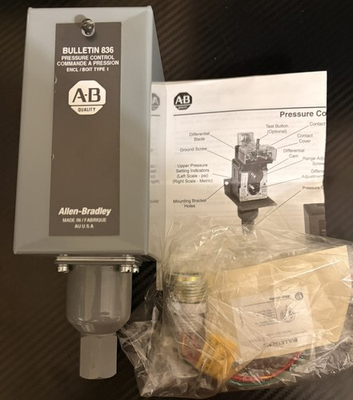 #ad #ad Surplus NEW Allen Bradley Pressure Control Bulletin 836 836 C6 Series A $125.30