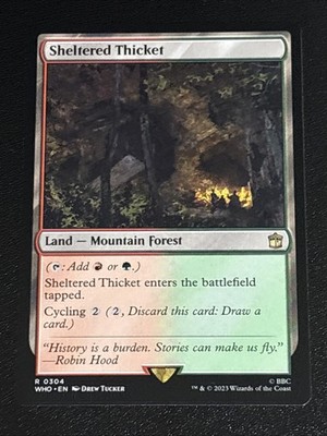 MTG Universes Beyond: Doctor Who Sheltered Thicket 0304 NM Rare