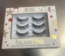 Ardell False Lashes Faux Mink Wispies Eyelashes, 1 pk x 3 pairs NEW
