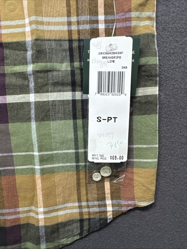 Vintage Ralph Lauren Women's Olive Green Long Sleeve Plaid Size Petite P/P NWT - Picture 6 of 8