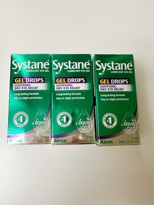 {3}Systane Exp 8/27 Gel Drops Lubricant Eye Drops   3 Pack   10 mL Each  