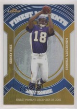 2007 Topps Finest Rookie Moments Gold Refractor 19/50 Sidney Rice #RFM-SR 0d6q