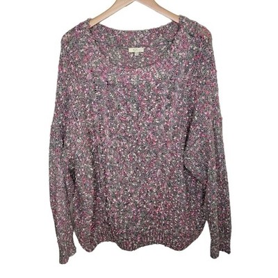 Kori Plus Size cable knit popcorn sweater size 1xl/2xl