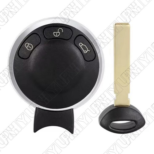 Car Smart Remote Key Black Replacement KR55WK49333 For Mini Cooper 2007-2014 - Picture 3 of 6