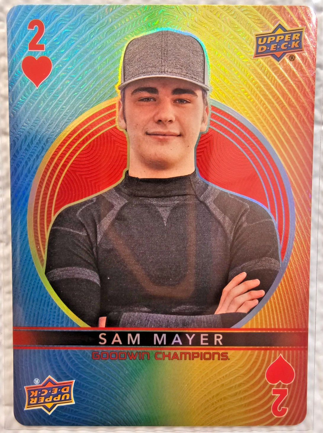 2022 Upper Deck Goodwin Champions - Playing Cards Sam Mayer #2-HEARTS