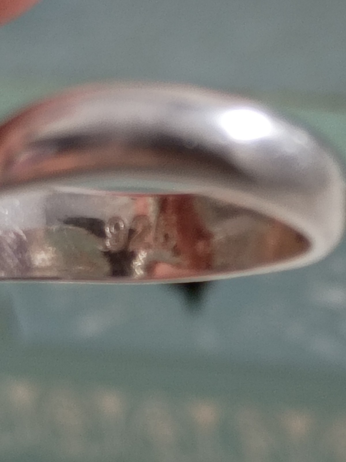 925 Solid Sterling Silver Open Heart Ring Size 5 … - image 6