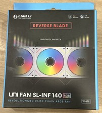 Lian Li UNI Fan SL-INF 140 RGB Single Pack ARGB Revolutionized Daisy Chain White
