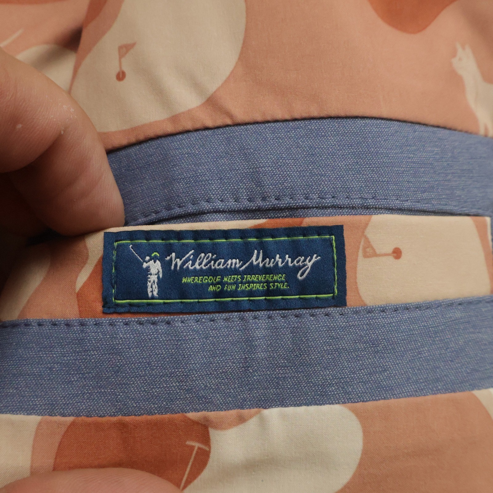 William Murray Golf Blazer Jacket Size Large MAM 25th Anniversary Blue Camo