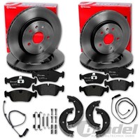 Brembo Bremsscheiben + BelÄGe + Handbremse Vorne+Hinten Passend FüR BMW 3Er E46