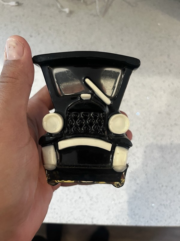 Vintage Resin Antique Car Napkin Holder, Desk Letter Organizer
