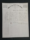 1883 antique OFFICE of CLERK of COURTS ottumwa ia LETTERHEAD clerk THOMPSON — photo 1