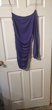 Ann Summers One Sleeve Dress Purple Layla Size 18 Eu 44 New Tags RRP £35