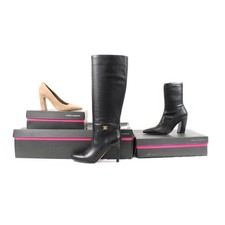 Vince Camuto tacchi in pelle/camoscio in ostrica/nero donna taglia 6,5M lotto di 3