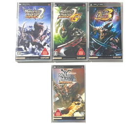 Monster Hunter Portable 1st 2nd 2ndG 3rd Set PSP Sony PlayStation Portable Game