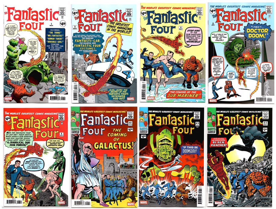 Fantastic Four #1 3 4 5 6 48 49 52 Facsimile Edition REPRINT