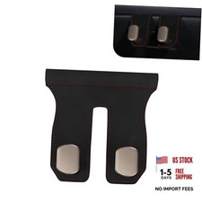 Car Glove Box Hooks, 2-in-1 Alloy Thickened Suede Anti-slip Hooks, 1 PC Black