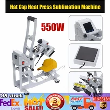 Digital Hat Heat Press Machine with Touch Screen & Magnetic Lift