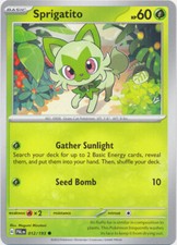 x4 Sprigatito - 012/193 - Common Pokemon SV02 Paldea Evolved M/NM