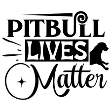 Pitbull Lives Matter Decal Stickers Car Window Decor Wall Art JDM