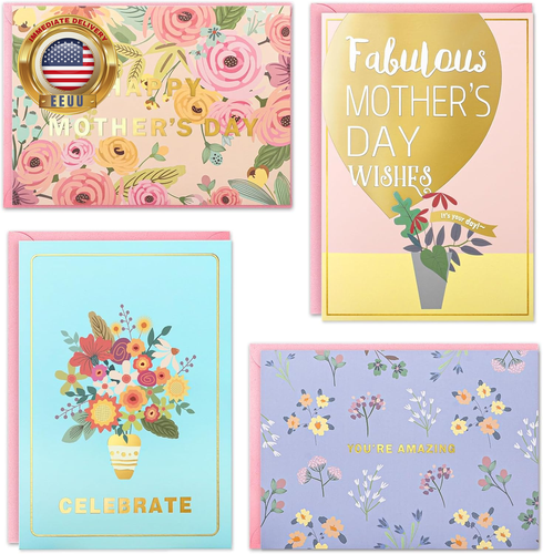 Mothers Day Cards Assortment, 20 Pack Mother’S Day Cards Boxed with Envelopes &