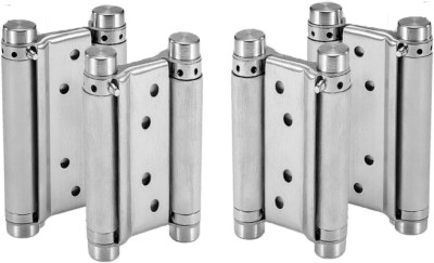 2 Pairs (4Pcs) of 5'' Heavty Duty Stainless Steel Cafe Saloon Door Swing Self Clo