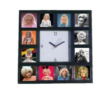 Dolly Parton History Clock with 12 pictures