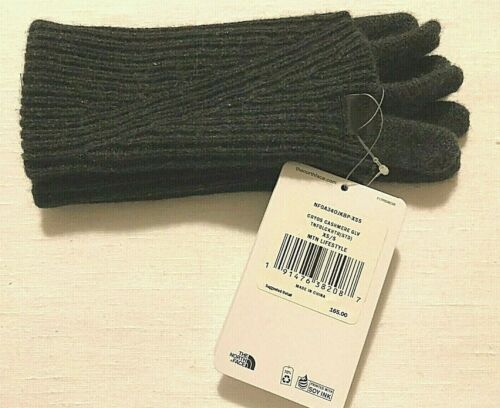 The North Face Cryos 100% cashmere black gloves men's size XS/S ( size 6/7)
