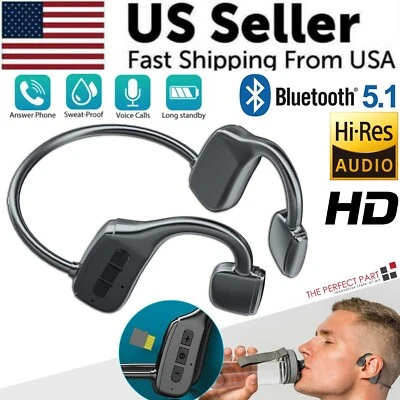 THE PERFECT PART Bone Conduction Headphones Bluetooth 5.1 Wireless Headset Earbuds Outdoor Sport