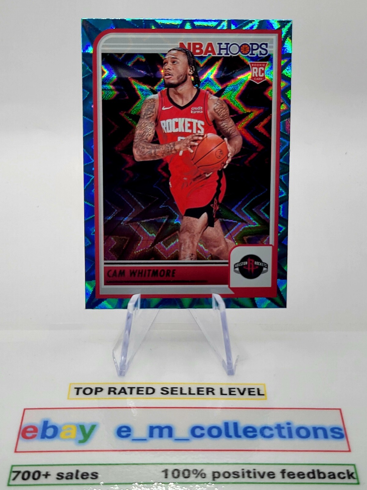 CAM WHITMORE 2023-24 Panini NBA Hoops TEAL Explosion ROOKIE Card #265 MT-GEM MT