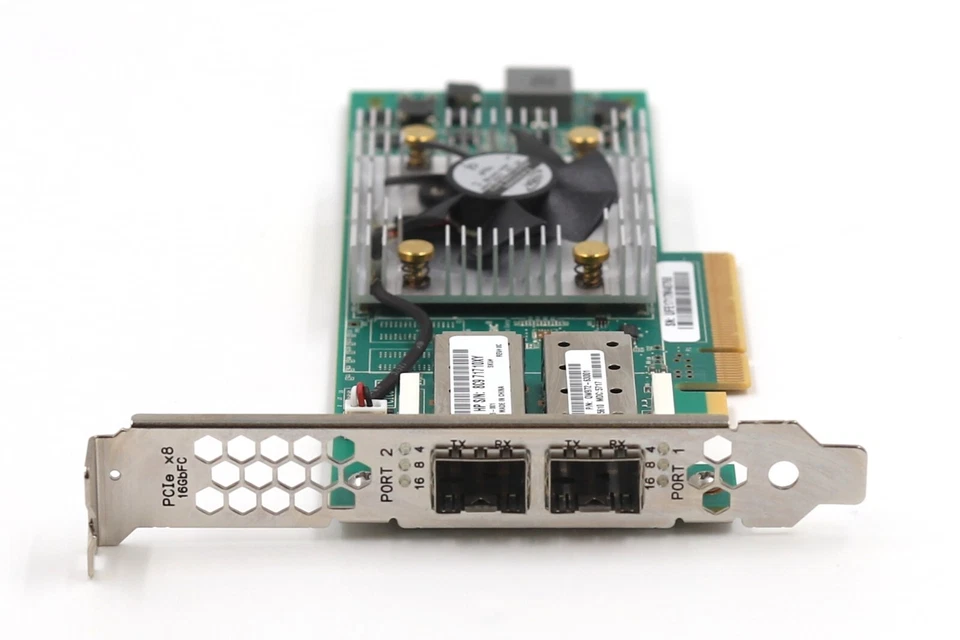 HP StoreFabric SN1000Q Dual-Port 16GbE SFP+ PCIe Hot Bus Adapter P/N: 699765-001 - Image 3 of 4