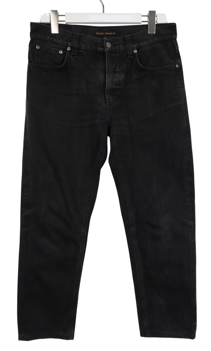 NUDIE Steady Eddie II Dry Black Twill Jeans Men's W30 L26