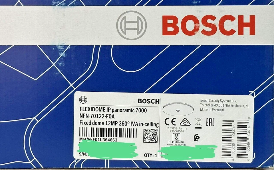Bosch NFN-70122-F0A IP Fixed Dome 12MP 360º IVA Panoramic Flexidome Camera IC - Image 3 of 4