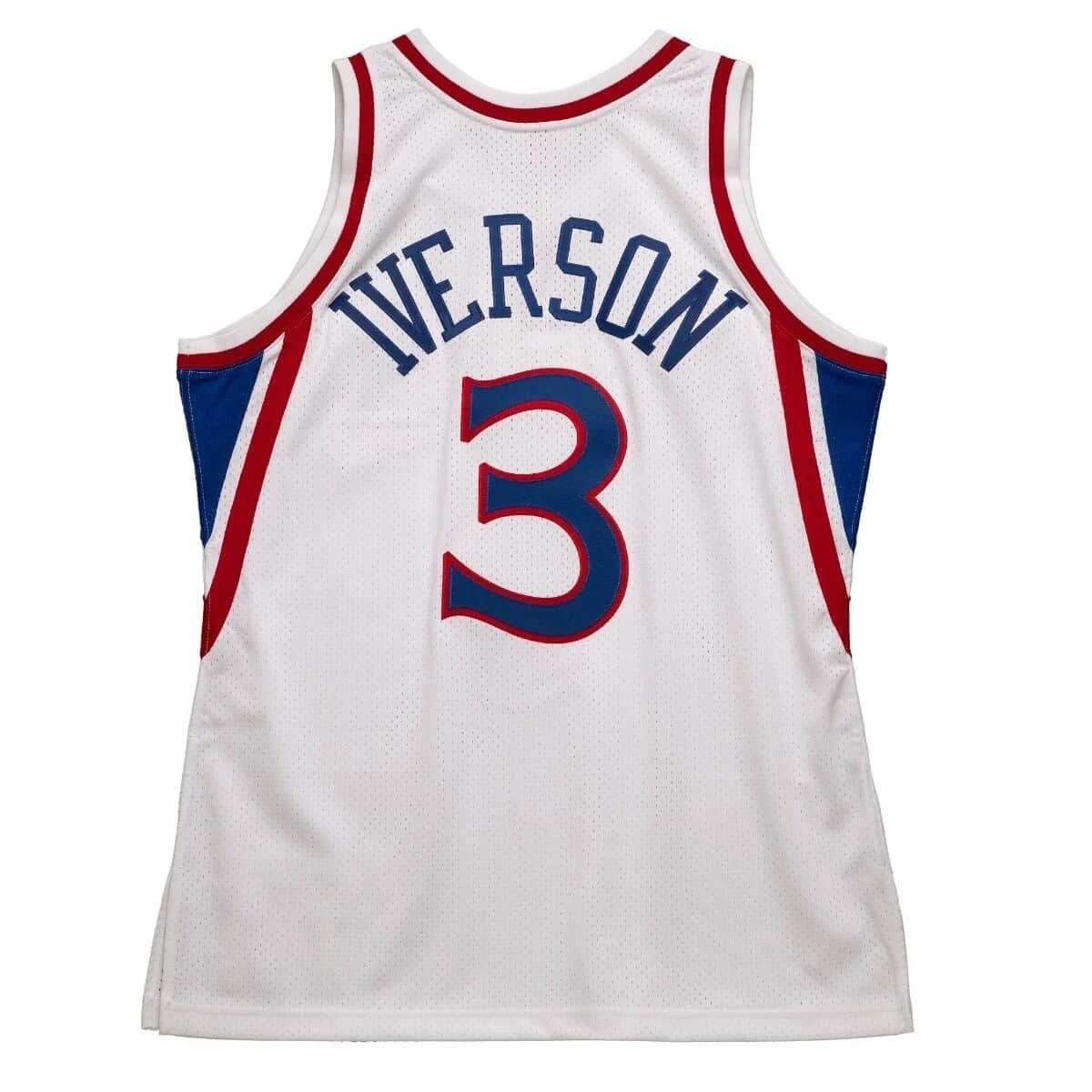 Mitchell & Ness Men's Allen Iverson White Philadelphia 76ers Hardwood Classics Authentic Jersey - White