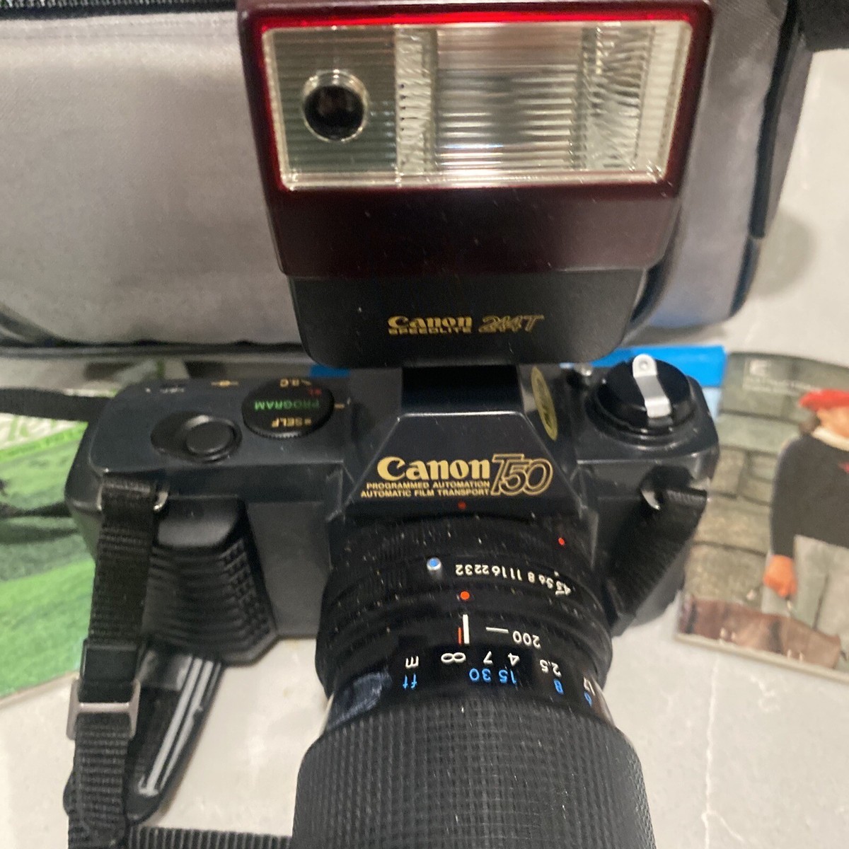 【完動未確認】Canon T50＋FDレンズ＋244Tフラッシュ 完動未確認】Canon T50＋FDレンズ＋244Tフラッシュ - メルカリ