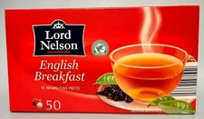 LORD NELSON QUALITY BLEND BLACK TEA - 50 BAGS - ENGLISH BREAKFAST US
